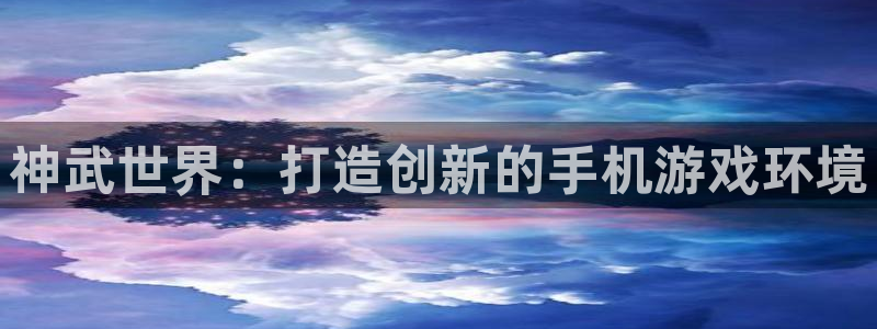 江苏三牛：神武世界：打造创新的手机游戏环境